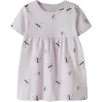 Name it Kjole - NbfVandora - Lavender Tåke/Sløyfe - - 68 - Kjole