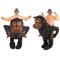 Creaciones Llopis Oppblåsbar Gorilla Og Eventyrerdrakt