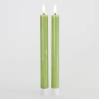 Sirius Home Sirius Sille kronelys 2 stk. sett, Ø2 x 25 cm, spring green