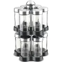 Lamart LT7044 komplett krydderikrukker 12 deler STEEL