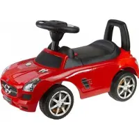 Leantoys Mercedes-Benz trille-/trampelbil rød