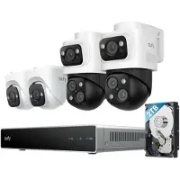 Eufy S4 NVR-overvåkingssystem 8 kanaler 1 x 2 TB PoE, 4 kameraer