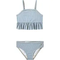 Wheat Bikini - UV40+ - Lerke - Blue Svøm Stripe - - 7 år (122) - Bikini