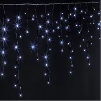 FÉÉRIC LIGHTS AND CHRISTMAS Fééric and Christmas lysgardin, is-søyler, 120 LED