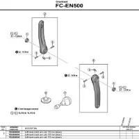 Shimano Fc-en500 Venstre Krankarm