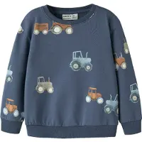 Name it Collegegenser - NmmFotraktor - Vintage Indigo - - 6 år (116) - Collegegenser