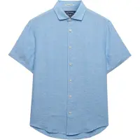 Superdry Riviera Linen Kortarmet Skjorte