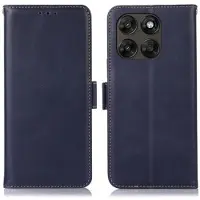 Mtp Products Motorola Moto G77/G67 lommebokveske i lær med RFID - blå
