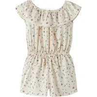 Name It Mini Sommerdrakt - NmfVinaya - Mandelmelk/Søte blomster - - 4 år (104) - Sommerdrakt