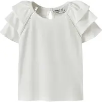 Name it T-skjorte - Bomull/Modal - NmfHuda - Bright White - - 4 år (104) - T-skjorte