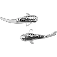 Dive Silver Small Whale Shark øreringer