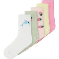 Name it Sokker - 5-pack - NmfVinni - Rosa Drikke - - 25/27 - Sokker