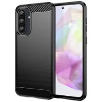 Mtp Products Samsung Galaxy A37 Børstet TPU-deksel - karbonfiber - svart