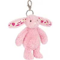 Jellycat Nøkkelring - 18x5 cm - Blushkin Blossom Bunny - - OneSize - Nøkkelring