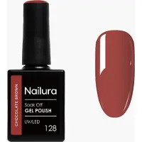 Ginza.se Gel Polish 10 ml - 128 Chocolate Brown