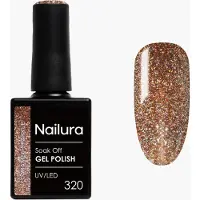 Nailura Cat Eye Gel Polish 10 ml - 320 Caramel Sparkle