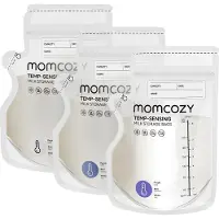 MOMCOZY melkeposer med snap-lukking 60 stk.
