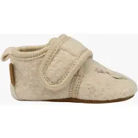 Mikk-Line Ulltøfler brodert Offwhite (2 - 3 år)