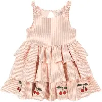 Konges Sløjd Kjole - Ellie - Amour Stripe m. Kirsebær - - 1½ år (86) - Kjole