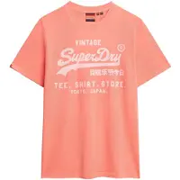Superdry for man. M1012119A Coral Vintage Fluor T-shirt (M), Casual, Cotton, Short sleeve