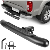 Vevor Tilhengerfestetrinn for 5 cm mottaker, universal bakre støtfangerbeskyttelse med 159 kg lastekapasitet, bredt og sklisikkert tilhengerfestetrinn med boltsett og stabilisator, egnet for pickup, t