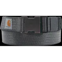Carhartt Rugged Flex Nylon Webbing Belt Men Gravel L