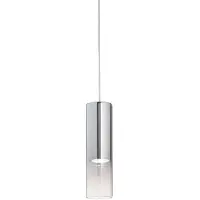 Ideal Lux hengelampe Look, kromfarget/klar, Ø 6 cm, glass