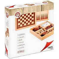 Cayro Sjakk-dam-backgammon Marketeri Brettspill