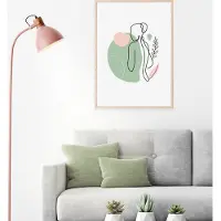 Brilliant Erena gulvlampe, svingbart hode, lys rosa