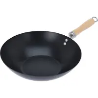 Excellent houseware Oriental Wok Pan With Non-Stick Coating, Pfoa-Free 30 Cm