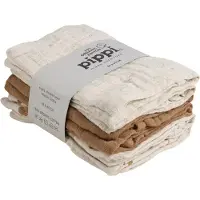 Pippi Stoffklutene - 6-pack - 65x65 cm - Mandel - - OneSize - Gulpeklut