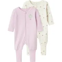 Name it Nattdrakt - Noos - 2-pack - Jet Stream - - 74 - Nattdrakt