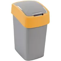 Curver søppelbøtte FLIP BIN 50L/sølv/oransje
