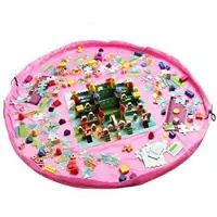 Pro Leketeppe & oppbevaringspose for Lego og leker - Rosa