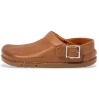 Art unisex. 120241123003_023 Leather Clogs 2024 Kassel brown (45), Flat, Buckle, Casual