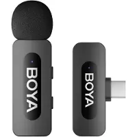 Boya BY-V10 V2.0 trådløs mikrofon 2,4 GHz - svart