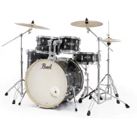 Pearl Export 22 USA Fusion Drum Kit Graphite Silver Twist