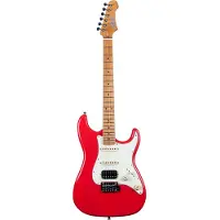 JET Guitars JS-400 HSS Roasted Maple Red