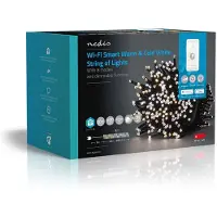 Nedis WIFILX02W400 LED-lyslenke 400 pærer 3,88 W IP65 hvit/svart