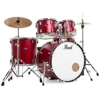 Pearl Roadshow 5pc USA Fusion Kit w/Sabian Cymbals Matte Red