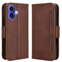 Mtp Products iPhone 16 Plus Kortholder Lommebokveske - brun