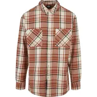 Urban Classics Long Oversized Checked Leaves Skjorte Med Lange Ermer