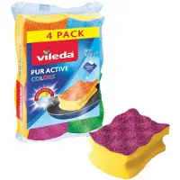 Vileda Pur Active skrubbesvamp 4-pk