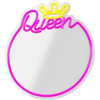 Forever Neon MIRROR LED QUEEN warm white pink FMNE04