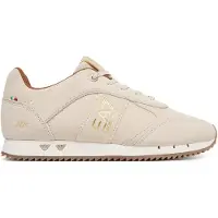 Emporio Armani unisex. 7X000648_AF17465 Beige 10th Anniversary Leather Slippers (42 2/3), Flat, Laces, Casual