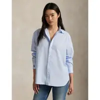 Ralph Lauren for woman. 211968220002 Blue Oversize Shirt (XS), Casual, Cotton, Long sleeve