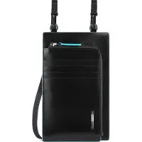 Piquadro Blue Square crossbody-veske svart 11,5 x 19 x 2 cm
