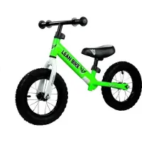 Leantoys Løpesykkel CROWN grønn oppblåste hjul