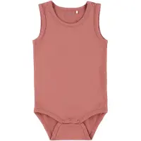 Minymo Body u/e - Bambus - Visnet Rose - - 68 - Body uten ermer