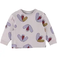 Name it Collegegenser - NmfTeart - Lilac Marble - - 3 år (98) - Collegegenser